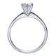 Engagement Ring 14k White Gold Diamond Straight
