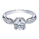 Engagement Ring 14k White Gold Diamond Straight