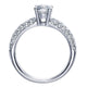 Engagement Ring 14k White Gold Diamond Straight