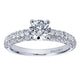 Engagement Ring 14k White Gold Diamond Straight