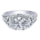 Engagement Ring 14k White Gold Diamond Straight