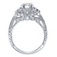 Engagement Ring 14k White Gold Diamond Straight
