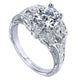 Engagement Ring 14k White Gold Diamond Straight
