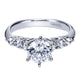 Engagement Ring 14k White Gold Diamond Straight