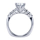 Engagement Ring 14k White Gold Diamond Straight
