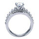 Engagement Ring 14k White Gold Diamond Straight