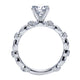 Engagement Ring 14k White Gold Diamond Straight