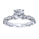 Engagement Ring 14k White Gold Diamond Straight