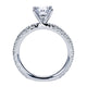Engagement Ring 14k White Gold Diamond Straight