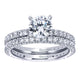 Engagement Ring 14k White Gold Diamond Straight