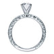 Engagement Ring 14k White Gold Diamond Straight