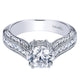 Engagement Ring 14k White Gold Diamond Straight