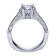 Engagement Ring 14k White Gold Diamond Straight