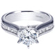 Engagement Ring 14k White Gold Diamond Straight