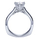 Engagement Ring 14k White Gold Diamond Straight