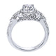 Engagement Ring 14k White Gold Diamond Straight