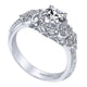Engagement Ring 14k White Gold Diamond Straight