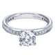 Engagement Ring 14k White Gold Diamond Straight