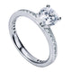 Engagement Ring 14k White Gold Diamond Straight