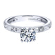 Engagement Ring 14k White Gold Diamond Straight