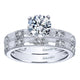 Engagement Ring 14k White Gold Diamond Straight