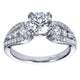 Engagement Ring 14k White Gold Diamond Straight