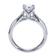 Engagement Ring 14k White Gold Diamond Straight
