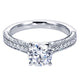 Engagement Ring 14k White Gold Diamond Straight