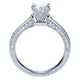 Engagement Ring 14k White Gold Diamond Straight