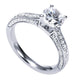 Engagement Ring 14k White Gold Diamond Straight