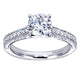 Engagement Ring 14k White Gold Diamond Straight
