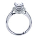 Engagement Ring 14k White Gold Diamond Straight