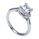 Engagement Ring 14k White Gold Diamond Straight