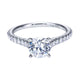 Engagement Ring 14k White Gold Diamond Straight