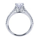 Engagement Ring 14k White Gold Diamond Straight