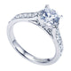 14K White Gold Diamond Straight 14K White Gold Engagement Ring ER7445W44Jj