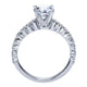 Engagement Ring 14k White Gold Diamond Straight