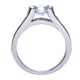 Engagement Ring 14k White Gold Diamond Straight