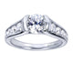 Engagement Ring 14k White Gold Diamond Straight