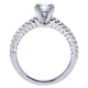 Engagement Ring 14k White Gold Diamond Straight
