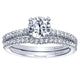 Engagement Ring 14k White Gold Diamond Straight