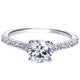 Engagement Ring 14k White Gold Diamond Straight