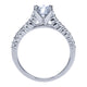 Engagement Ring 14k White Gold Diamond Straight