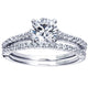 Engagement Ring 14k White Gold Diamond Straight