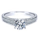 Engagement Ring 14k White Gold Diamond Straight