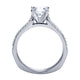 Engagement Ring 14k White Gold Diamond Straight