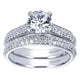 Engagement Ring 14k White Gold Diamond Straight