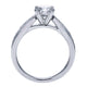 Engagement Ring 14k White Gold Diamond Straight