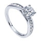 Engagement Ring 14k White Gold Diamond Straight