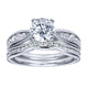 Engagement Ring 14k White Gold Diamond Straight